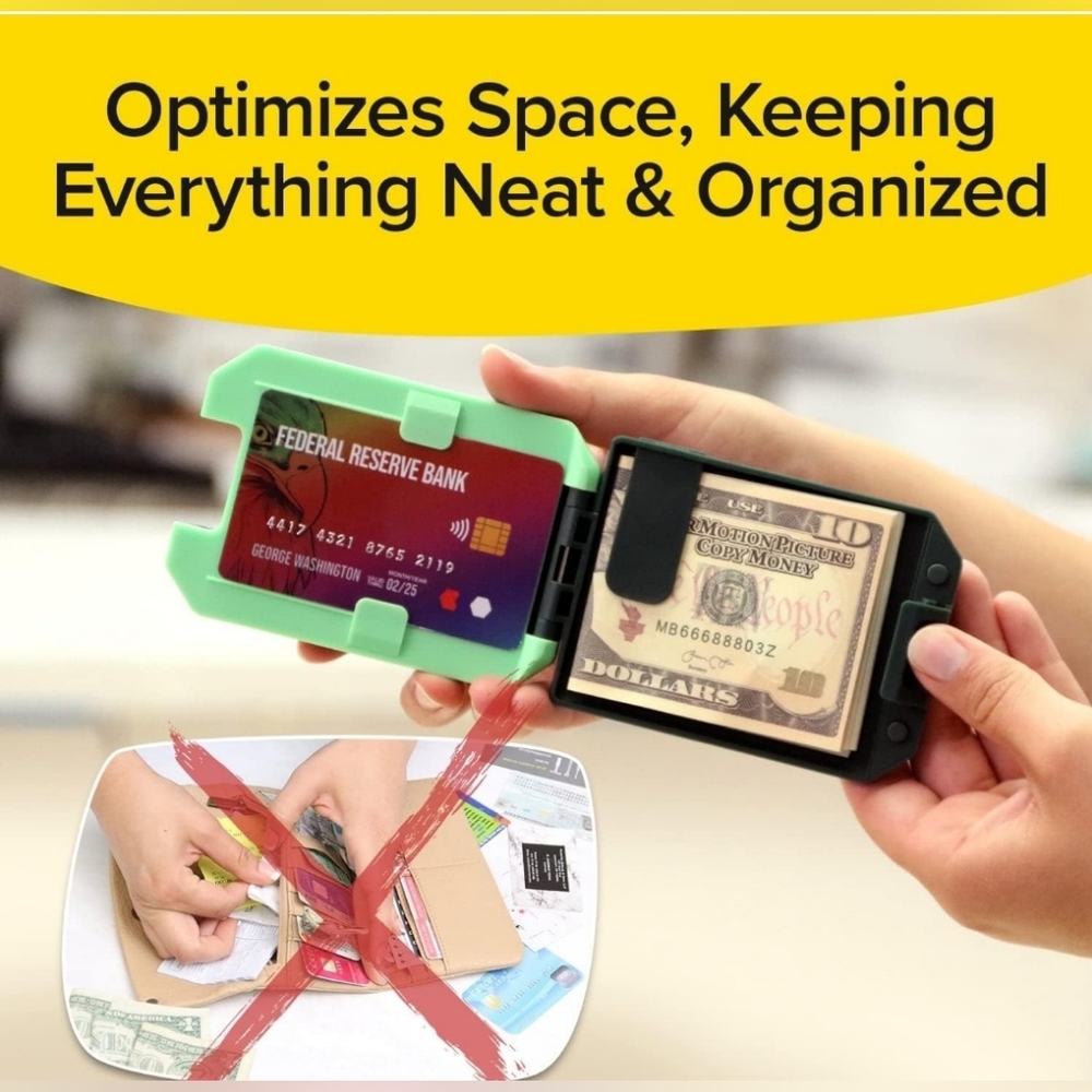 Slim Mint Ultra-Thin RFID-Blocking Wallet, AS-SEEN-ON-TV, ID Theft Protection